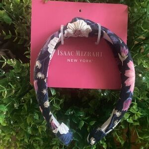NWT girls Isaac Mizrahi Navy Floral Headband